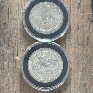 1998 Deadwood Coin Harley Davidson Challenge Token Black Hills Sportster 1957